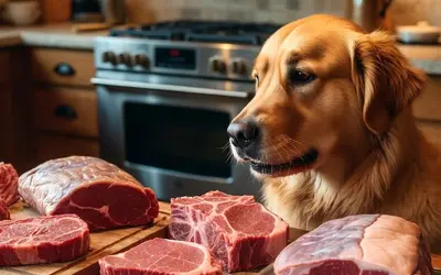 Raw meat for pet diet